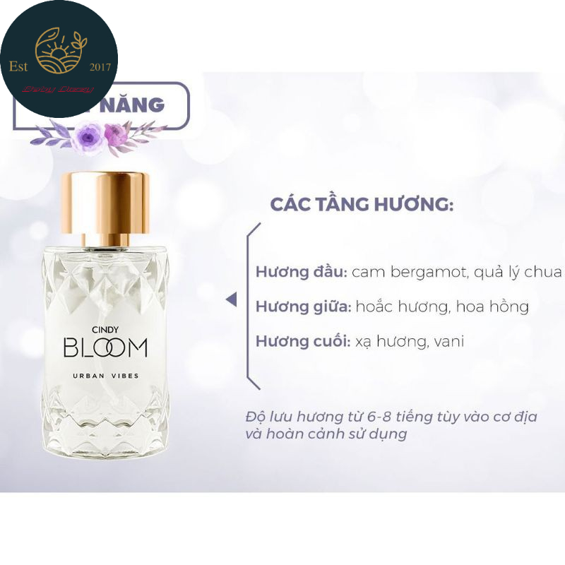 (4 MÙI) Nước hoa Cindy Bloom dành cho nữ 50ml