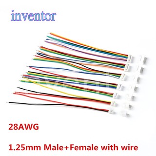 Set 5 bộ đầu nối gồm chui cắm và cổng cắm một đầu XH 1.25 JST 2/3/4/5/6/7/8/9/10 chân với dây điện nối 10cm