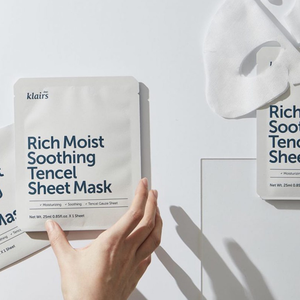 Mặt Nạ Dưỡng Ẩm Phục Hồi Klairs Rich Moist Soothing Tencel Sheet Mask 25ml