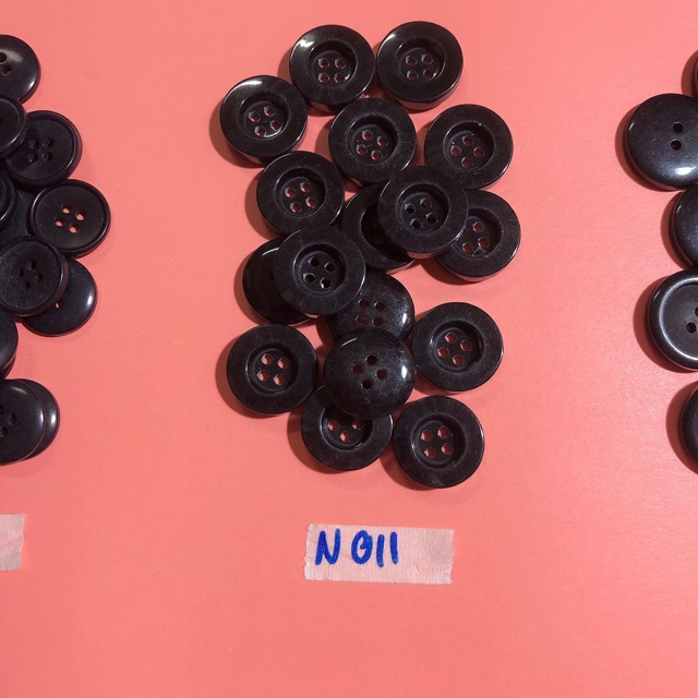 Combo 10 nút áo,cúc áo,khuy áo size vừa N009-N012
