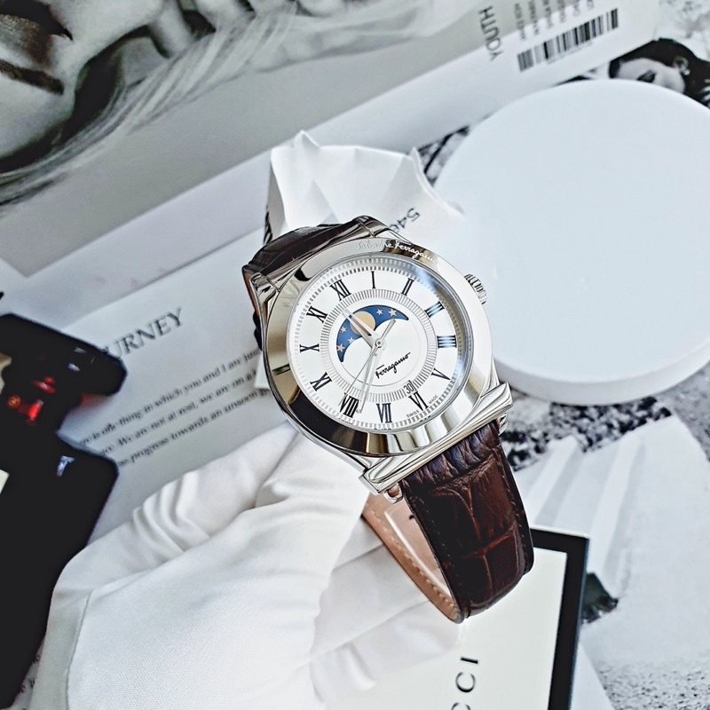 Đồng hồ nam SalvatoreFerragamo 1898 for Men’s Watch - bản moon phase lịch lãm-swiss made