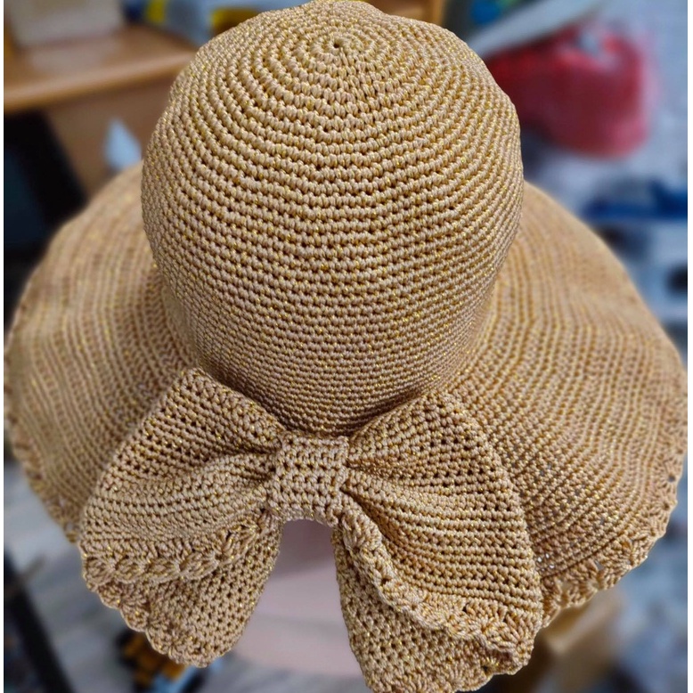 ⚡GIÁ SỐC⚡ Nón handmade rộng vành nơ kiền thân-AVN