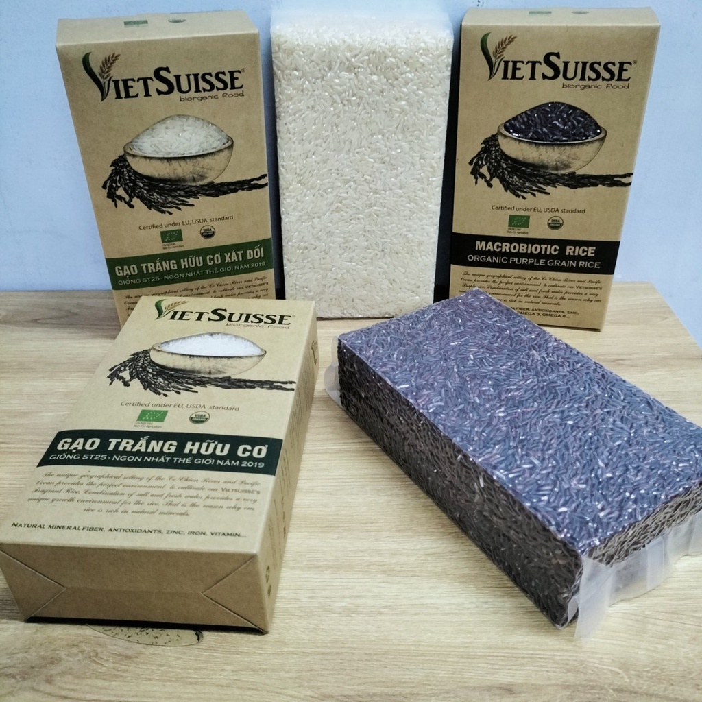 Gạo Hữu Cơ Vietsuisse 1kg