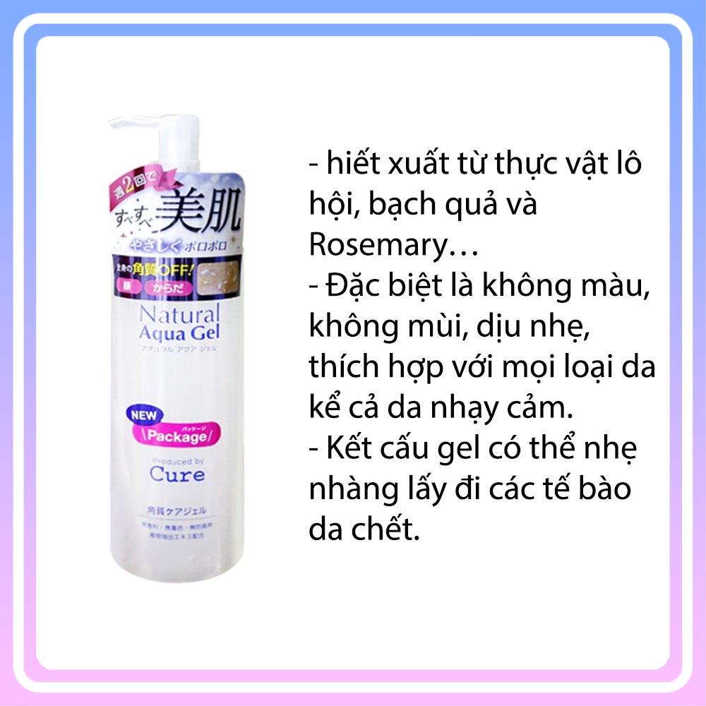 Tẩy tế bào chết mặt Cure Nature Aqua Gel nhật cho da nhạy cảm, da mụn