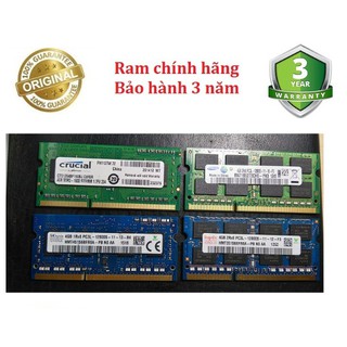 Ram DDR3L 4GB 2GB Laptop bus 1333 1600 PC3 PC3L 12800s 10600s - Bảo hành 3 năm