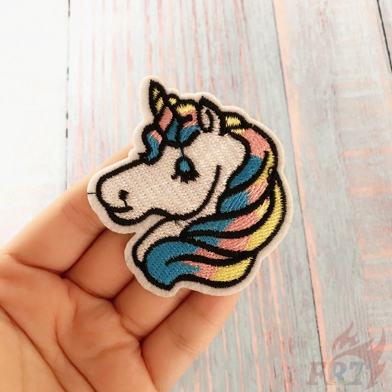 Hình Dán Ủi Thêu Hình Kỳ Lân Và Cầu Vồng