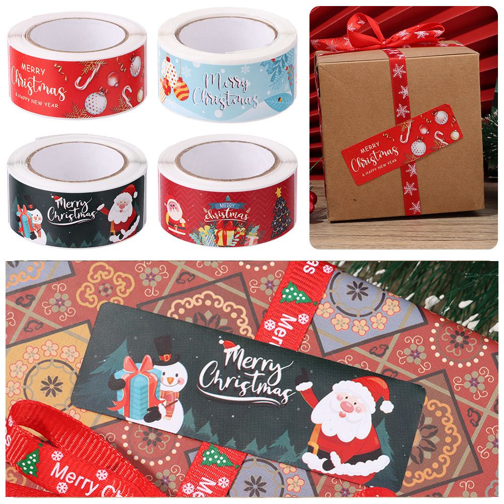 Set 120 Nhãn Dán Trang Trí Giáng Sinh 1*3inch