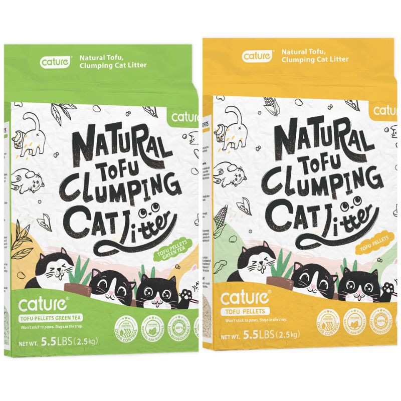 Cát Vệ Sinh Cho Mèo Cature Natural FREESHIPCát Đậu Nành Hữu Cơ Cature Natural TOFU Clumping Cat Litter 6L