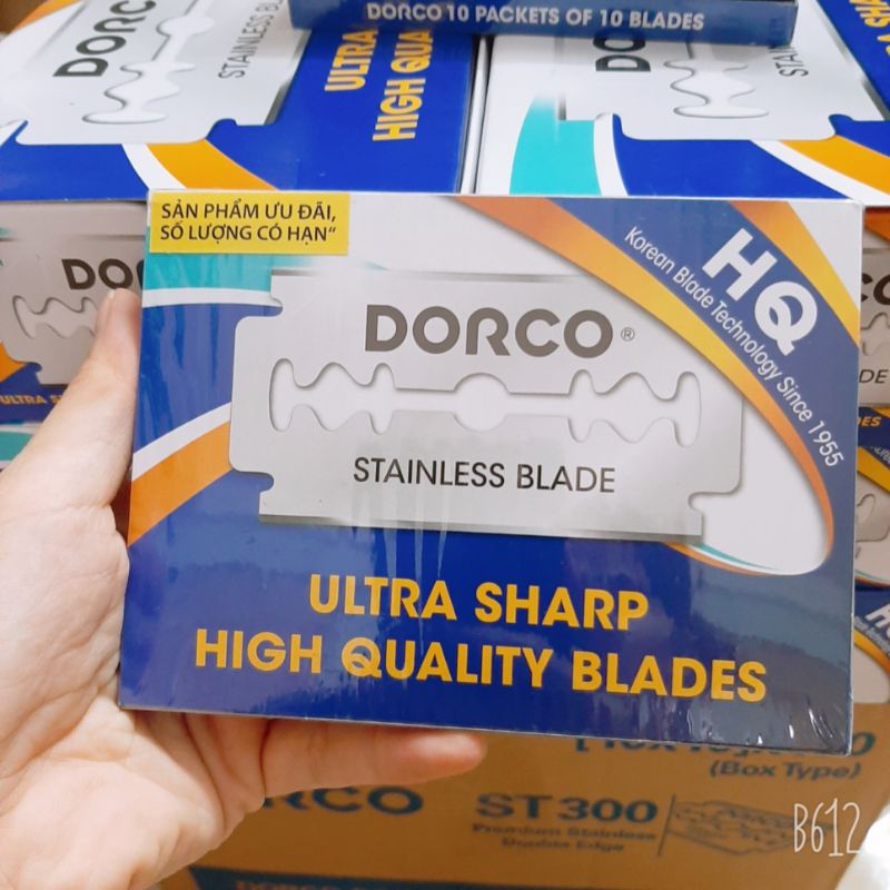 Dao lam dorco xanh vỉ 100 lưỡi