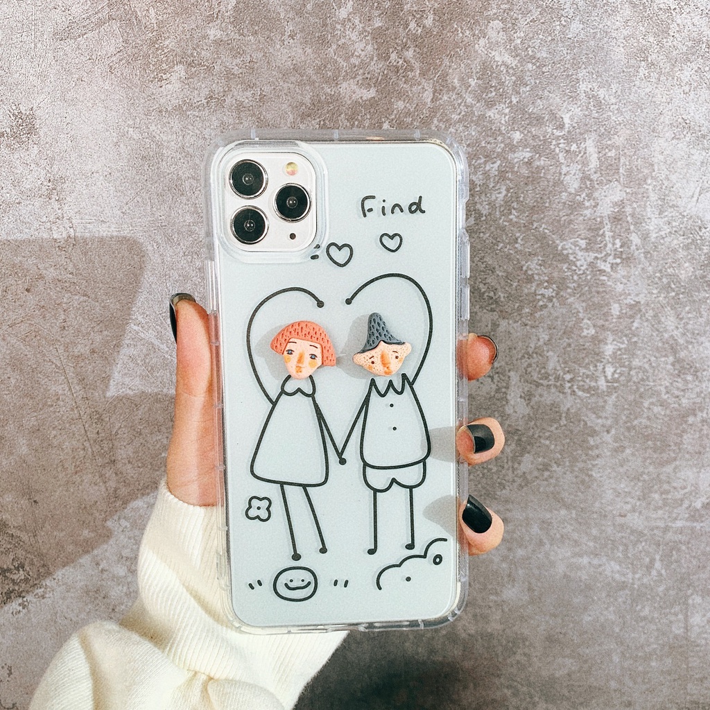 Ốp lưng trong Couple yêu xỉu cho nhiều dòng máy của Iphone/samsung/oppo/realme/xiaomi/vivo
