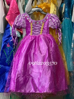 Đầm công chúa tóc mây Rapunzel Bb08