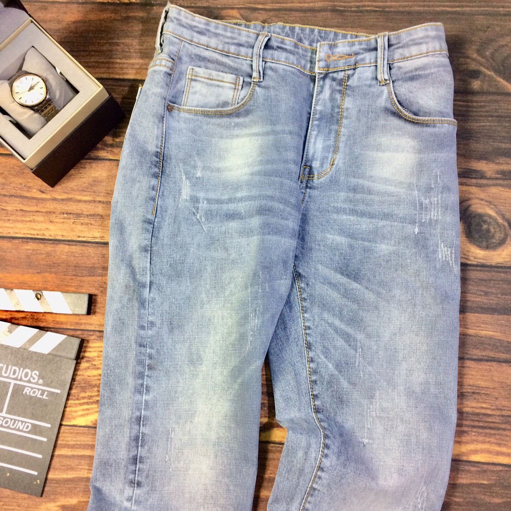 Quần jeans nam co giãn ống côn JN5678