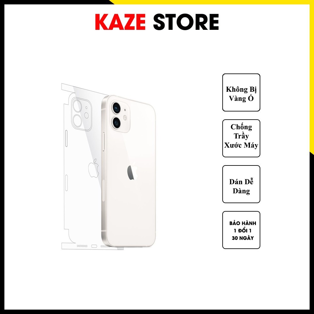 Miếng dán PPF chống xước 7 màu, chống xước lưng máy điện thoại cực tốt dành cho IPhone 7 - 13 Promax - Kaze Store