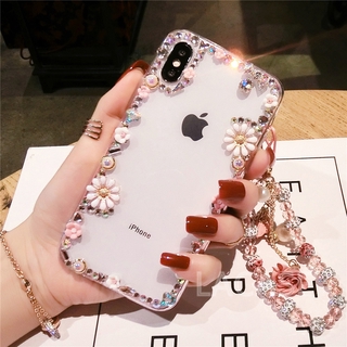 Casing Fashion Fresh Beautiful Flower Chain Transparent Soft Phone Case For iPhone 12 Mini 12 Pro Max 11 Pro Max X XS XR XSMax 8 7 6 6s Plus SE 2020