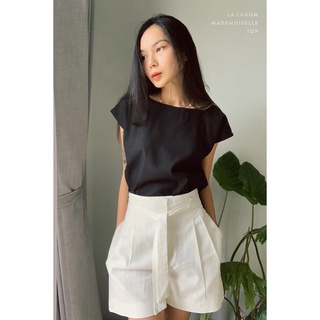 Áo Linen - cổ thuyền-Basic- Vải Linen