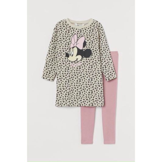 BG673- Set Váy Micky Báo Kèm Quần Legging