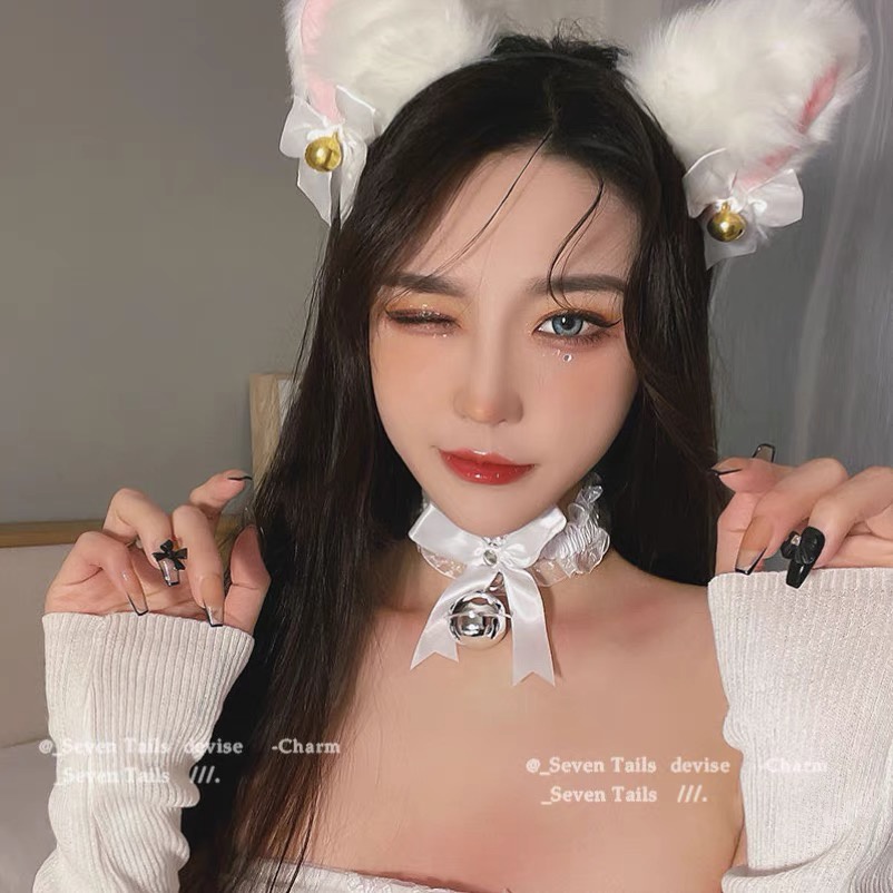 Choker Ren Nơ Cổ Đính Chuông Cosplay Mèo Xinh Xắn Dễ Thương Mainia Shop