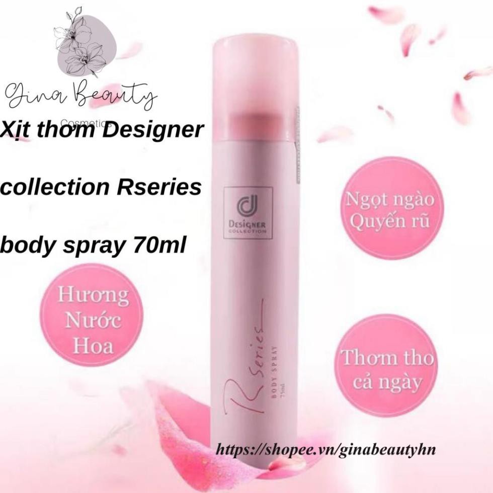 Xịt thơm Designer collection rseries body spray 70ml