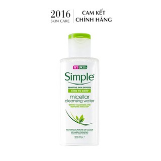 Nước Tẩy Trang Simple Kind to Skin Micellar Cleansing Water - 2016 Skincare