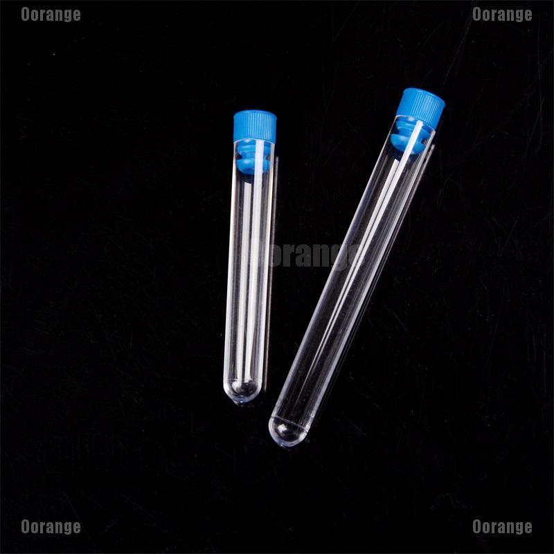 Bộ 10 Ống Nhựa Trong Suốt Kích Thước 12X75Mm / 12X12X