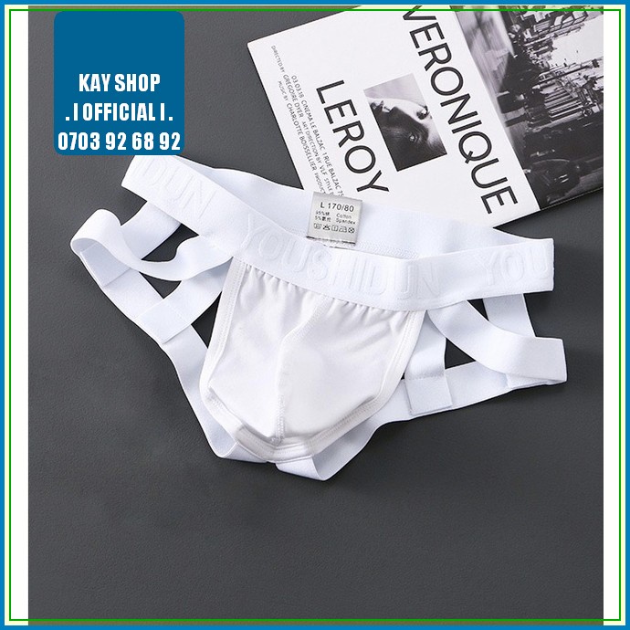 Quần lót jockstrap dây sexy nam YOUSHIDUN thun cotton độc lạ - Quần sịp nam khoe mông căng tròn quyến rũ