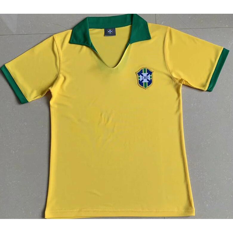 Áo Thun Đá Banh Brazil 1957 / 1988 / 1994 / 1998 / 2002 Size S-2xl