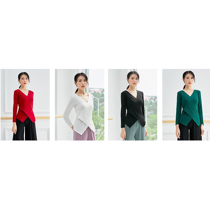 Áo tập múa vạt chéo  Đồ Múa Lotus