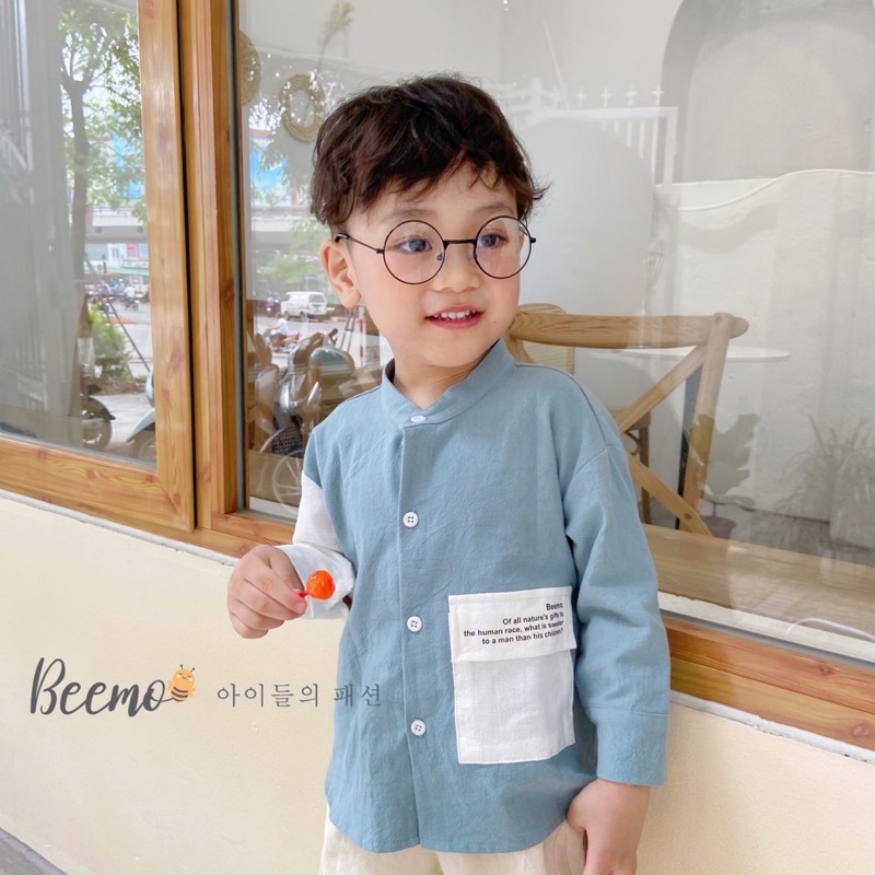 Set sơ mi xuất Hàn bé trai