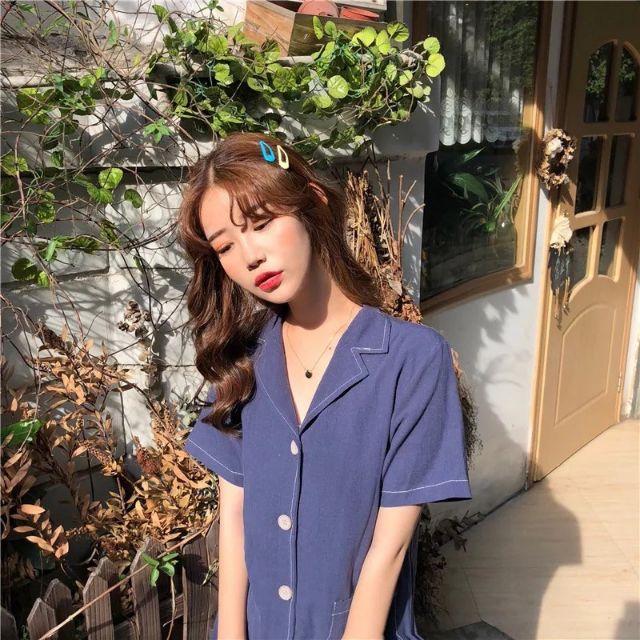 SET 2 KẸP BẤM TÓC SƠN BÓNG ĐỦ MÀU