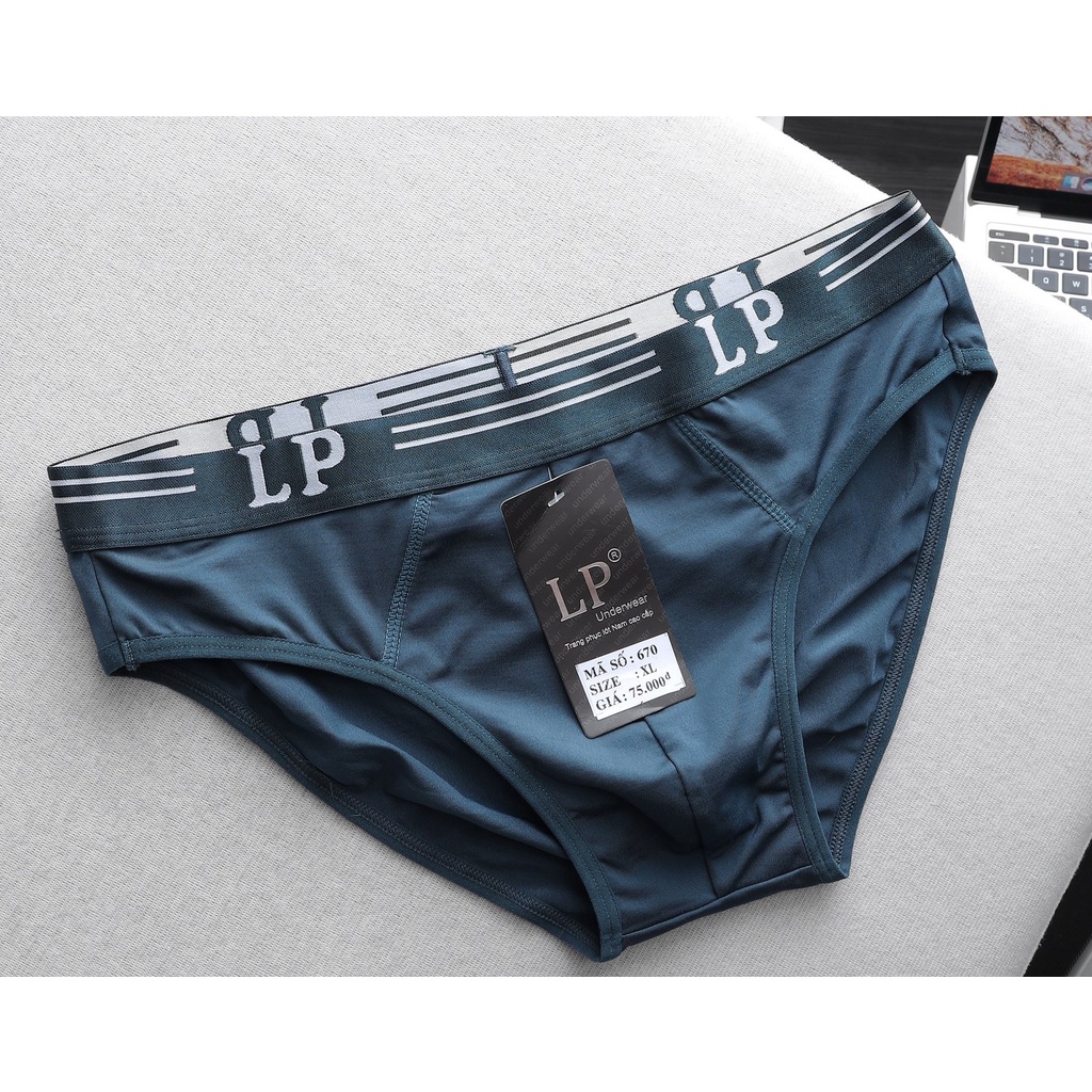 Quần Lót Tam Giác Nam LP cao cấp 100% Cotton co giãn siêu tôt có BigSize . Ivan BigSize