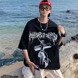 Áo Thun Nam Tay Ngắn In Chữ Thời Trang