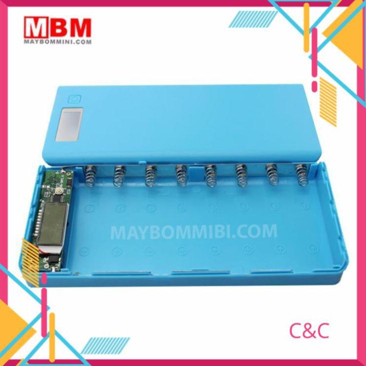 Mạch sạc pin 18650 2A loại xịn BQ-U8V1.3 + hộp đựng 8Cell + Lò xo đã hàn về cho pin là dùng, mạch sạc dự phòng-chưa pin