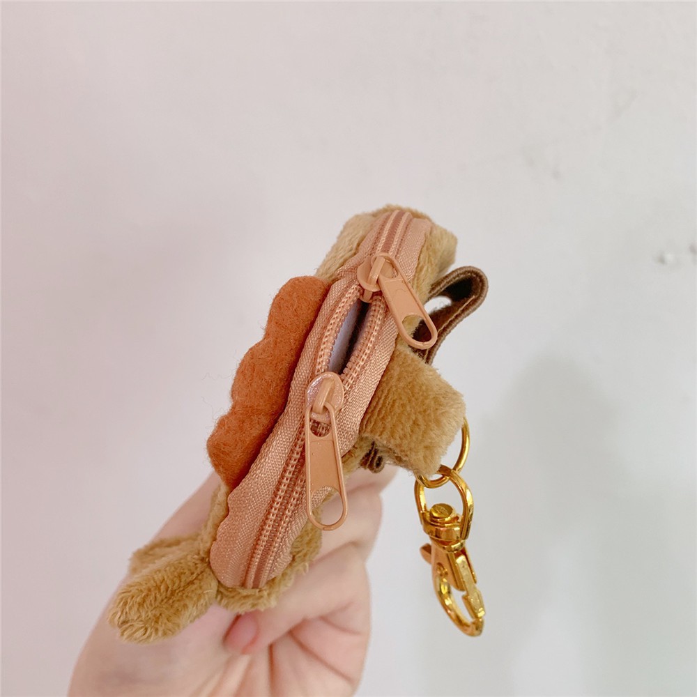 Túi Ví Đựng Tiền Mini Kiêm Keychain Có Đai Đeo Tay Hình Cá Taiyaki