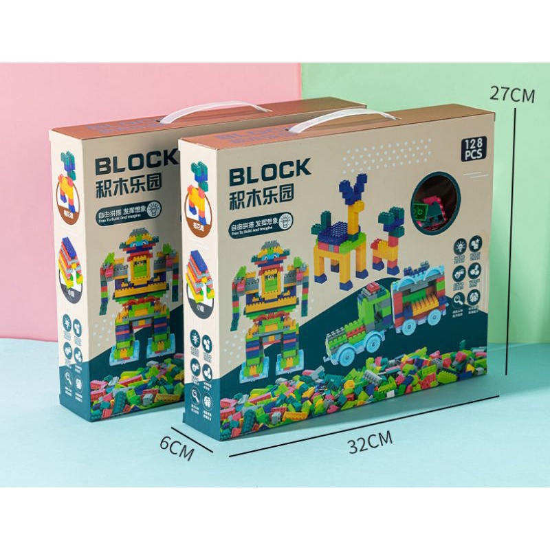 Đồ chơi lắp ráp Block 128 mảnh ghép,,,
