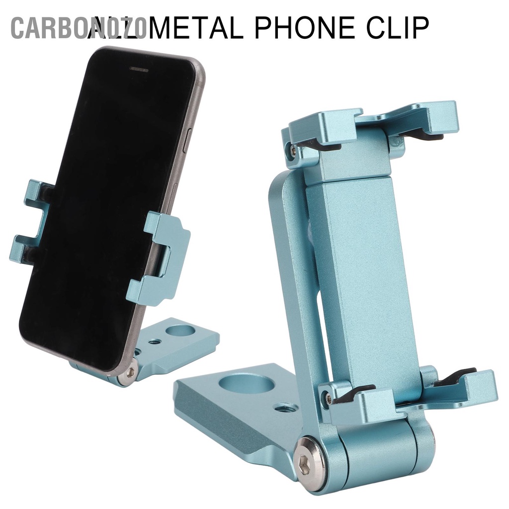Carbon070 Hợp kim nhôm Giá đỡ điện thoại di động Chân máy xoay 360 ° kẹp với giày lạnh cho thông minh