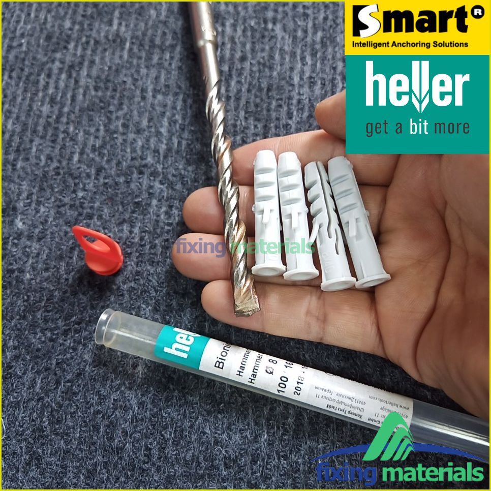 KM đặc biệt: Mũi khoan HELLER 2 ngạnh 8x160 tặng 4 con tắc kê cao cấp M8x40 hiệu SMART, nhập khẩu EU