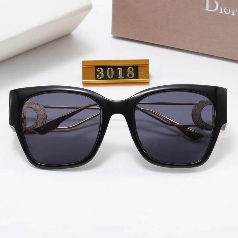 DIOR Kính Mát Gọng Vuông Chống Tia UV400 Phong Cách Cổ Điển Thời Trang Cho Nam Và Nữ