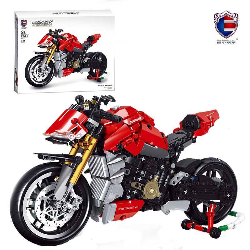 (Có Sẵn ) đồ chơi Lắp ráp Technic XE MOTO DUCATI streetfiggter V4S 50051