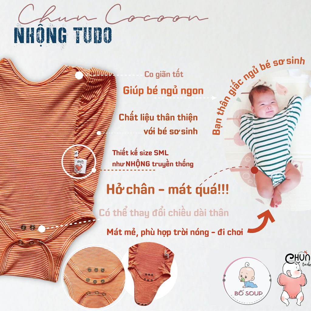 Nhộng Chũn Cocoon Nhộng TuDo Cộc Hở Chân Thích Hợp Cho Mùa Hè Shop Bố Soup