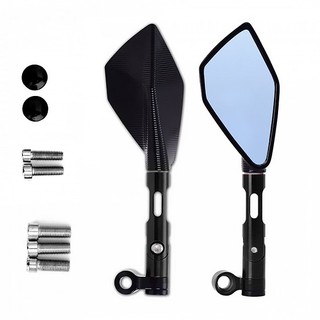 Gương xe máy 5 cạnh rizoma độ gập xoay 360 kính chiếu hậu mini chống chói cao cấp rẻ đẹp
