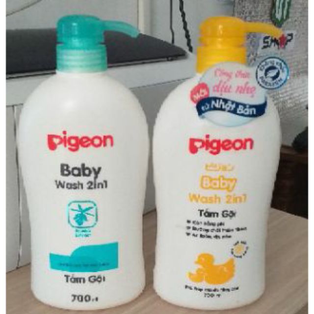 Sữa Tắm Gội Pigeon 700ml mẫu mới