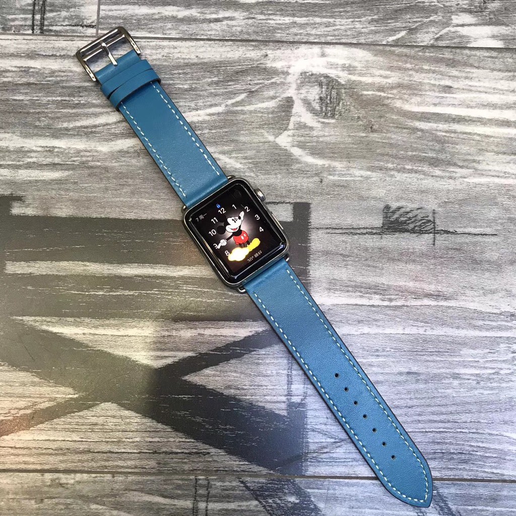 Dây Đeo Da Thời Trang Dành Cho Đồng Hồ Thông Minh Apple Watch Series 1/2/3/4/5 38/42/40/44mm