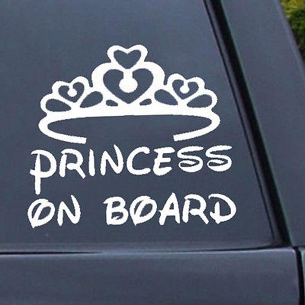 Decal Dán Xe Hơi Chữ Princess On Board