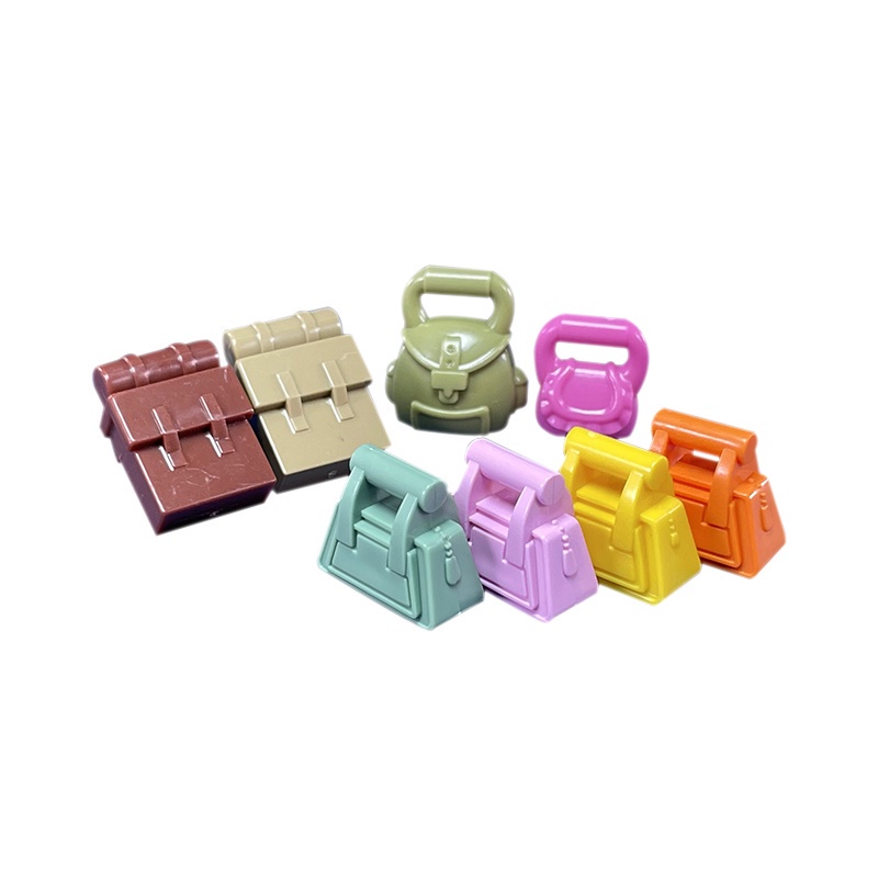 Các bộ phận của khối xây dựng hạt nhỏ (8 cái) cô gái trẻ em bộ phận đồ chơi khối xây dựng