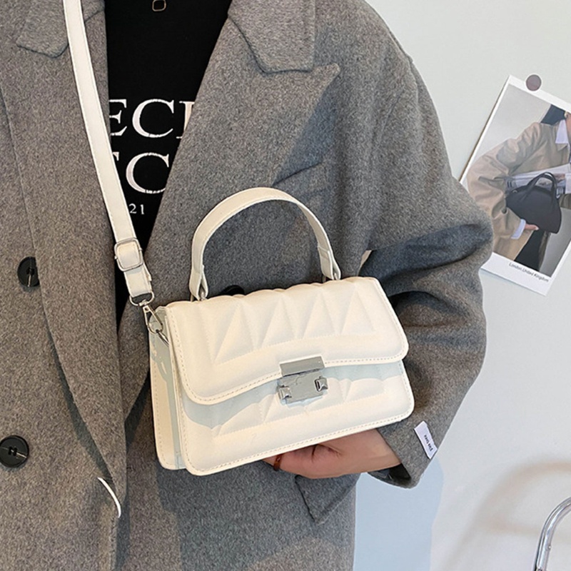 Túi Đeo Chéo Da PU Hình Vuông Phong Cách Cổ Điển Dành Cho Nữ