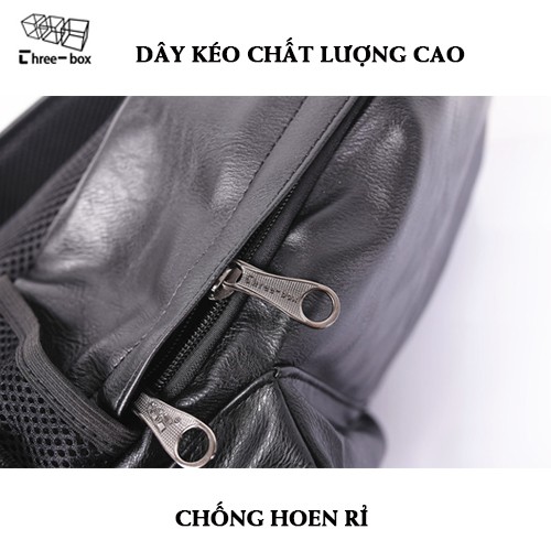 Balo da nam đẹp hàng chính hãng Three Box