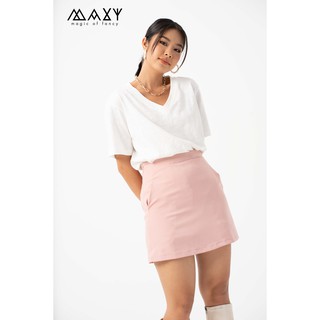 Áo thun nữ cổ tim form rộng v neck basic tee Maxy Workshop
