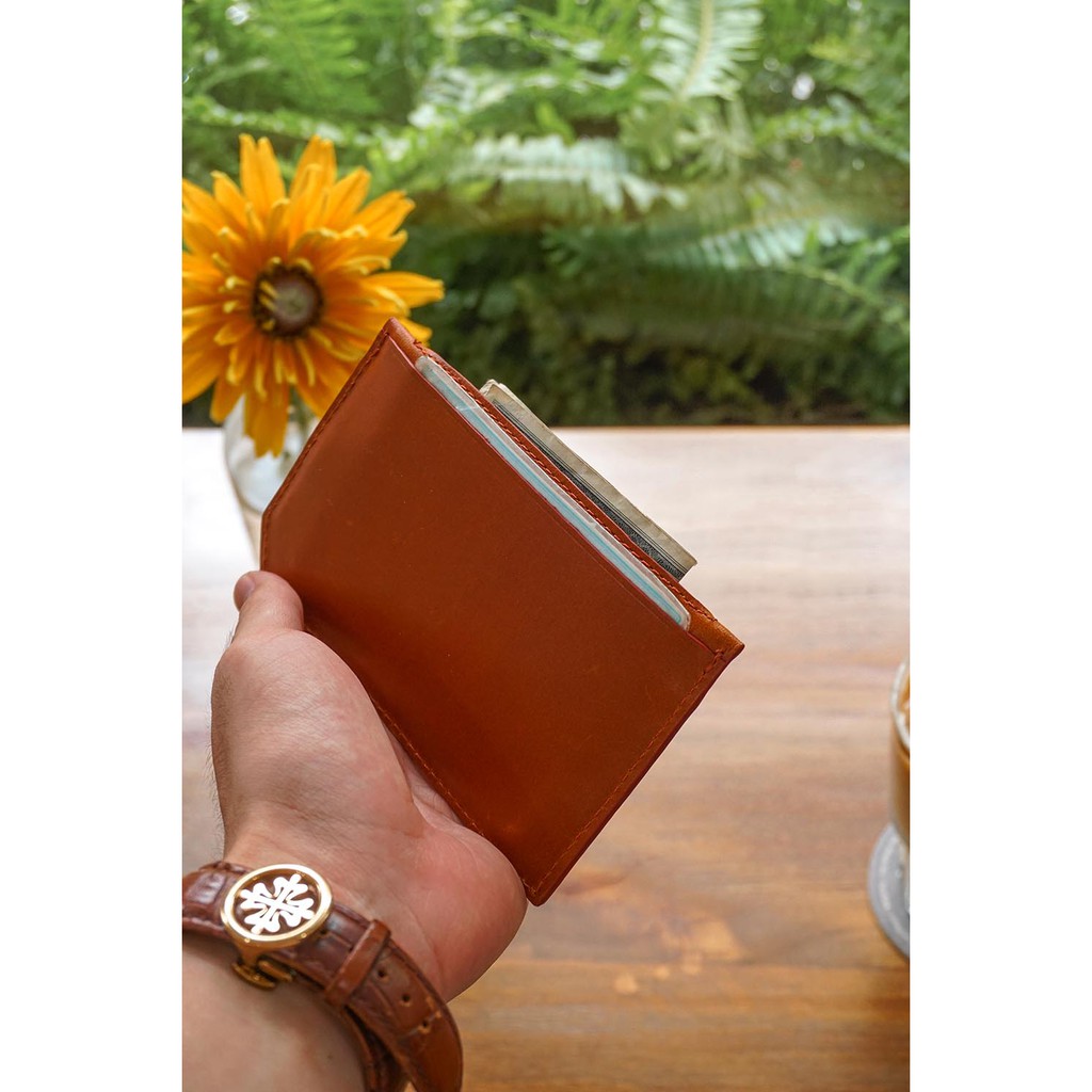 Ví da Mini Harmony Handcrafted Wallet HAVIAS_Nâu (Brown)