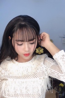 Tóc mái 3D 100% làm bằng tóc thật