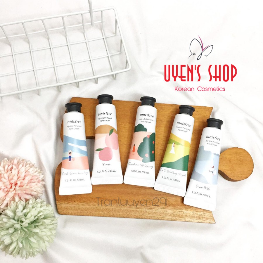 (Mẫu mới 2020) Kem Dưỡng Da Tay Innisfree Jeju Life Perfumed Hand Cream 30ml | BigBuy360 - bigbuy360.vn